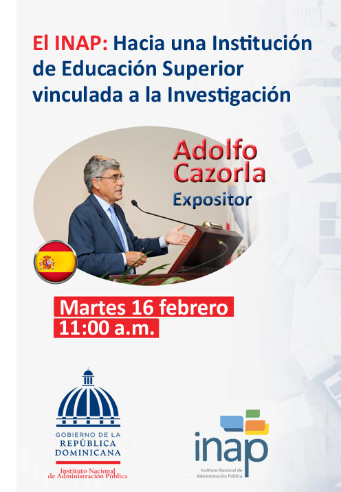 Programa de la conferencia que impartió el Dr. Adolfo Cazorla