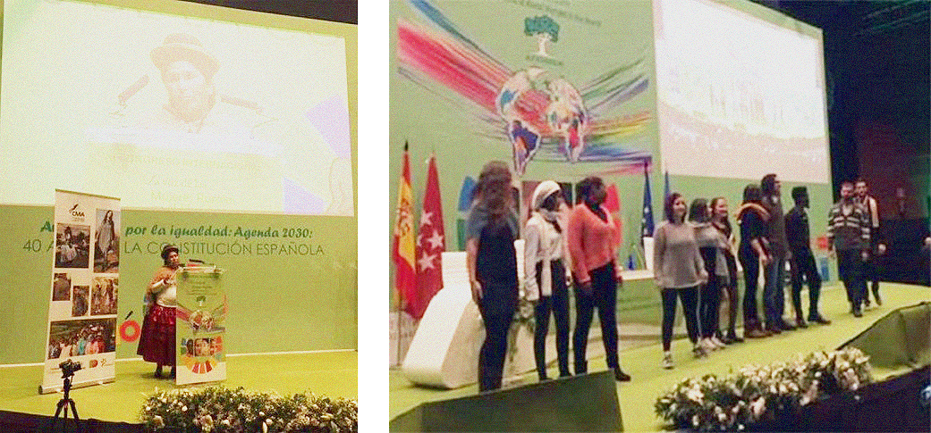 Intervención de la Presidenta de la CMA y desfile de moda con los estudiantes del master de la UPM