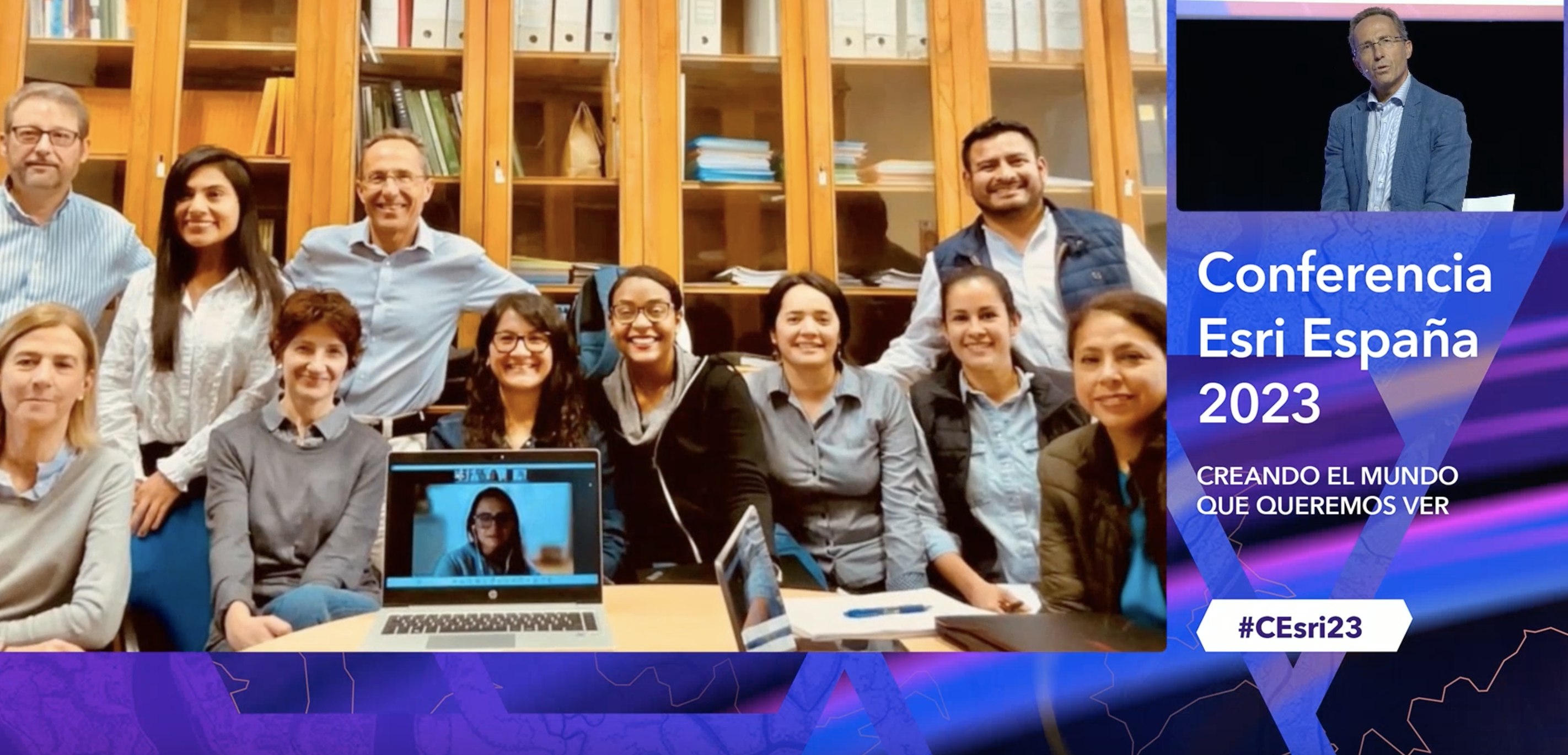 Equipo investigador de la CBA-UPM: Carlos Mur (España), Cristina Velilla (España), Jhoseliny Castro (Perú), Carmen Martín (España), Ignacio de los Ríos (España), Mayerly Burgos (Colombia, en virtual), Claudia Zuluaga (Colombia), Irely Farias (República Dominicana), Priscila Nole (Ecuador), Leticia Acosta (Paraguay), Guillermo Aliaga (Perú) y Judith Mejía (Perú).